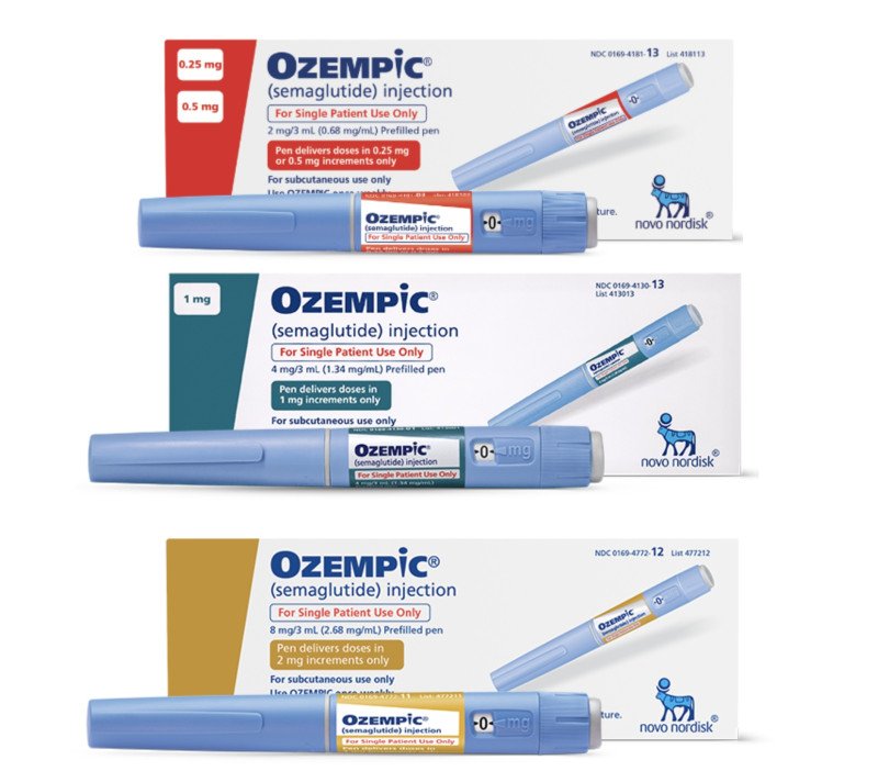 Ozempic product packaging