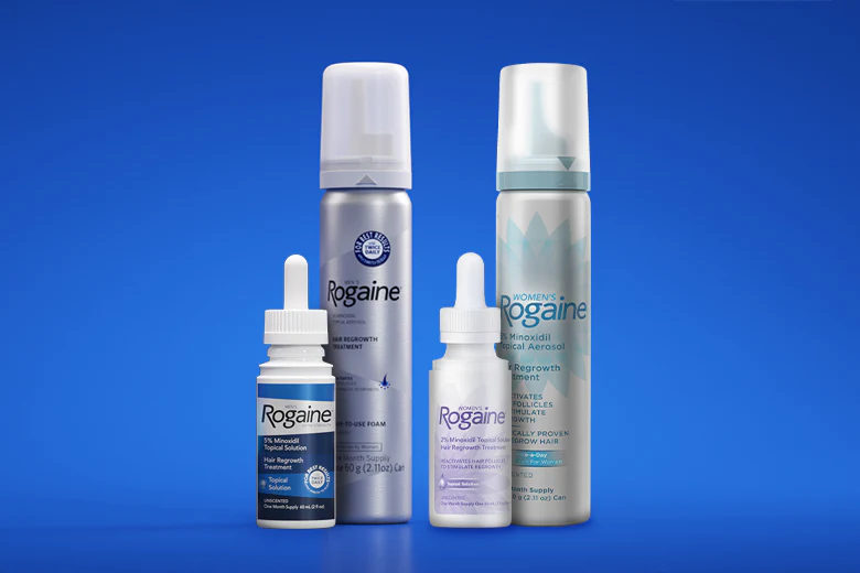 Rogaine hair-restoration products